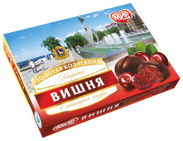 №2 КФ МИР Вишня в шоколадной глазури 160г в Когалыме