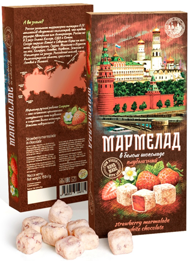  Сладарт Мармелад Клубничный в белом шоколаде, 150г   в Когалыме